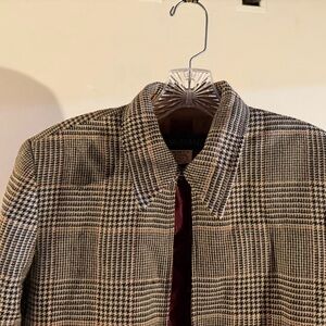 Harve Benard Plaid Jacket - Black and Tan